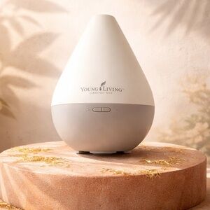 Young Living White and Gray Essential Oil Diffuser NIB